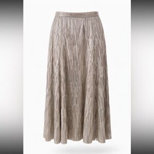 Maeve Anthropologie Metallic Silver and Gold Skirt
